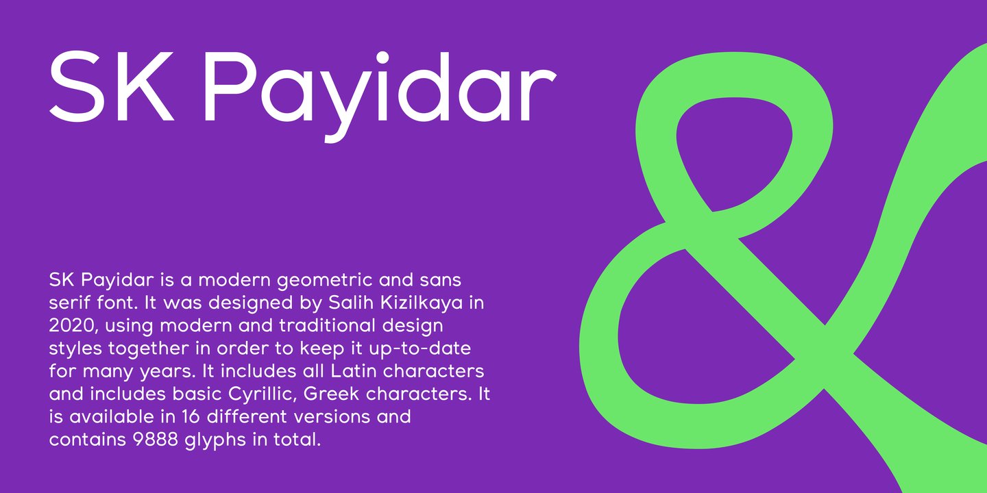 SK Payidar Medium Italic Font preview